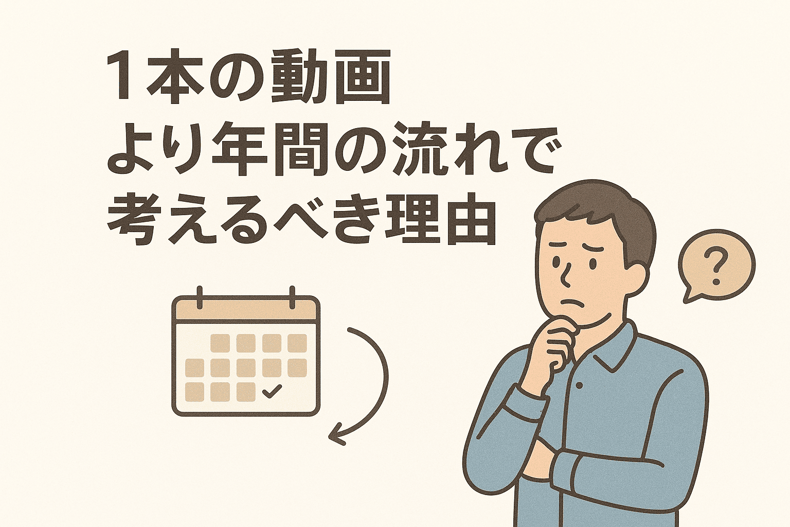 1本の動画より年間の流れで考えるべき理由